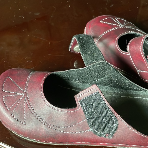 Flexus by Spring Step Casual Slip On Mule Clog Shoe Womens Size 39 Burgundy US 8 - Picture 5 of 9